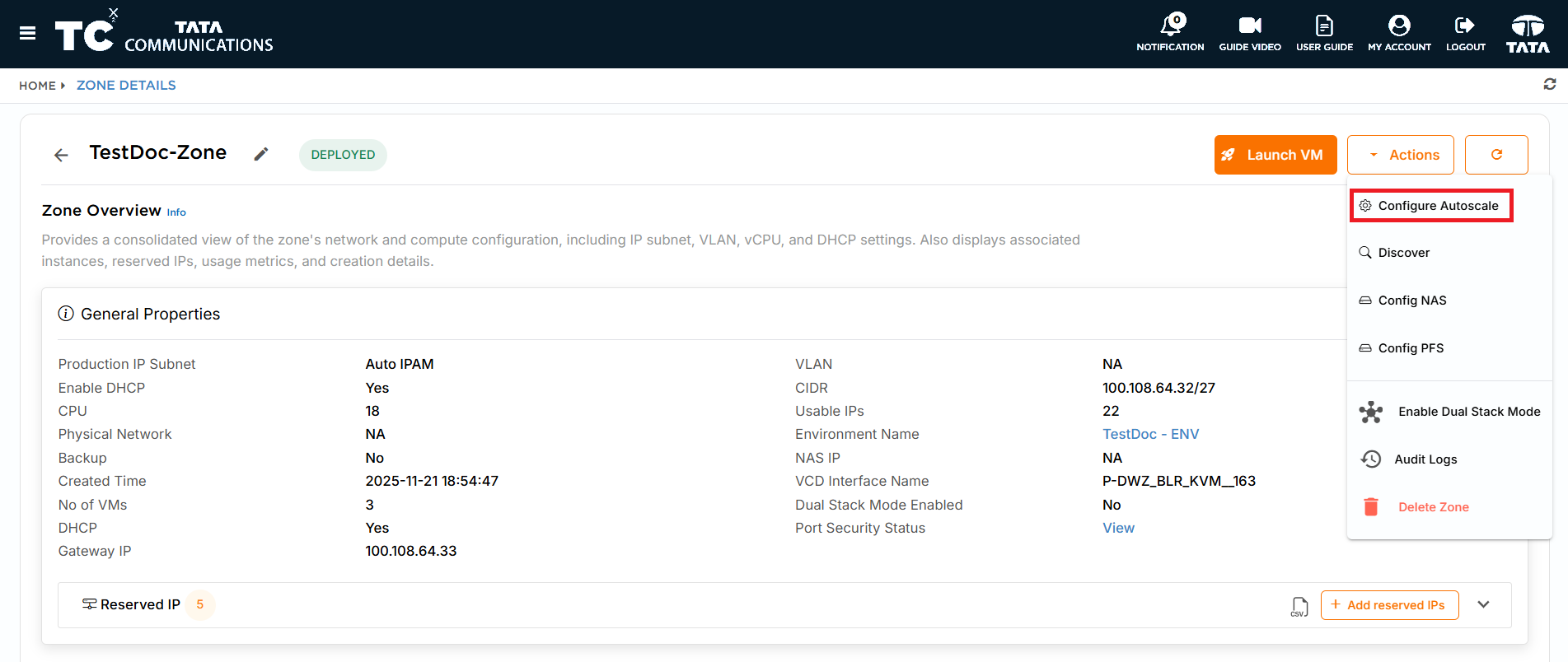Configure AutoScale
