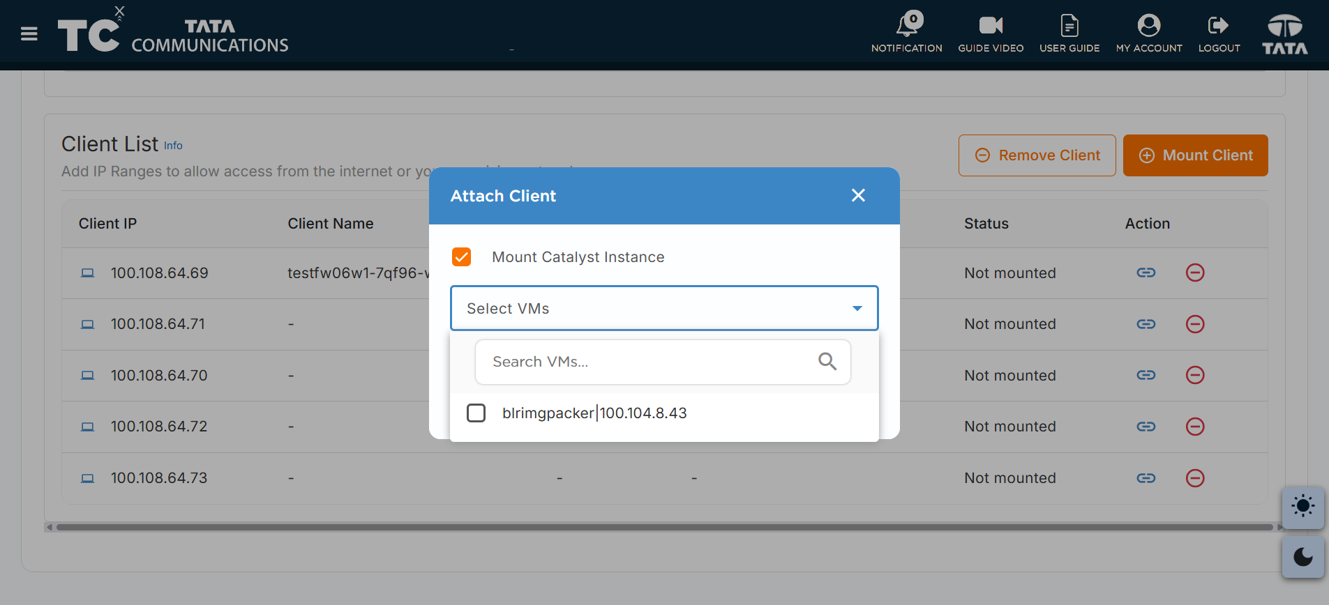 MountCatalystInstance Checkbox