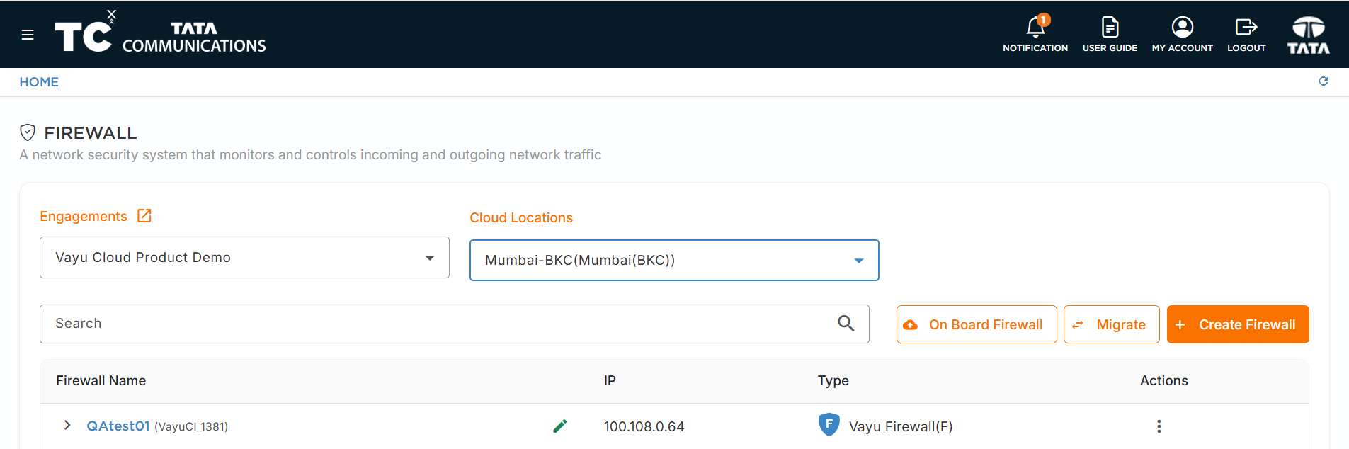 Firewall List