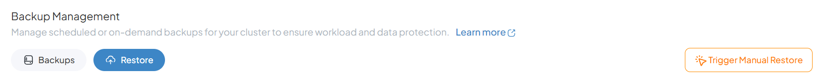 Backup Management