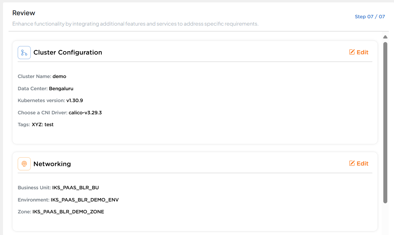 Review cluster