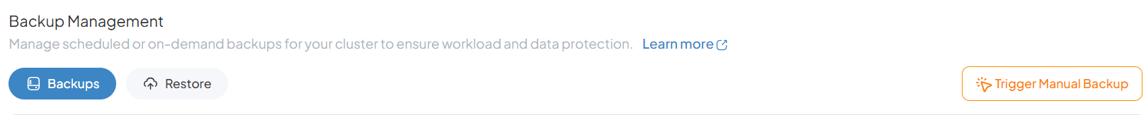 Backup Management