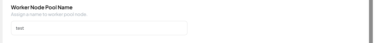 Worker Node Pool Name